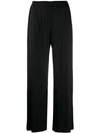 Issey Miyake Thicker 2 Pleated Crop Pants In Black