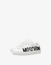 MOSCHINO LEATHER trainers WITH LOGO