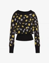 MOSCHINO Cropped Wool Coin pullover