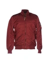 Alpha Industries Bomber In Maroon