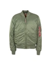 Alpha Industries Jackets In Green