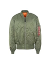 Alpha Industries Jackets In Green