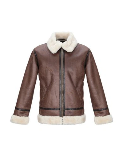 Alpha Industries Jacket In Brown