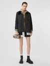 Burberry Diamond Quilted Thermoregulated Barn Jacket In Black