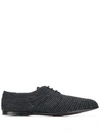 DOLCE & GABBANA WOVEN DERBY SHOES