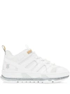 BURBERRY NYLON AND LEATHER UNION SNEAKERS
