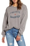 Sub_urban Riot Favorite Daughter Graphic Sweatshirt In Heather Grey