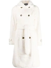 APPARIS OLIVIA FAUX FUR TENCH COAT