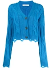 TELA DISTRESSED KNIT CARDIGAN