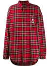 Mastermind Japan Mastermind World Reversible Red Tartan Check Shirt In Red