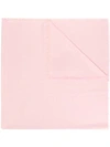Tory Burch Logo Jacquard Traveler Scarf In Pink