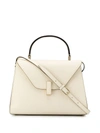 Valextra White Iside Medium Leather Handbag