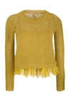 TWINSET FEATHER FRILL JUMPER