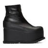 SACAI SACAI BLACK PLATFORM BOOTS