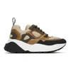 STELLA MCCARTNEY STELLA MCCARTNEY TAN AND BLACK ECLYPSE SNEAKERS