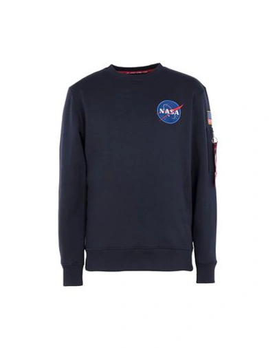 Alpha Industries Sweatshirts In Dark Blue