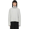 Joseph Grey Cashmere Felt Turtleneck