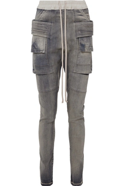 Rick Owens Creatch High-rise Tapered Jeans In Anthracite