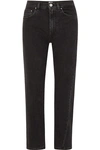 Totême Original High-rise Straight-leg Jeans In Black