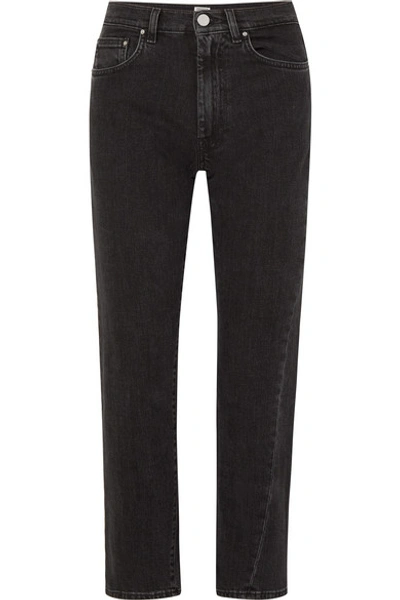 TOTÊME TWISTED SEAM HIGH-RISE STRAIGHT-LEG JEANS
