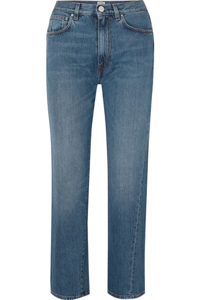 Totême Toteme Twisted Seam Slim Jeans In Blue