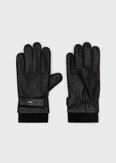 Emporio Armani Gloves - Item 46668510 In Black