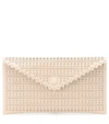 ALAÏA LOUISE LEATHER CLUTCH,P00422987