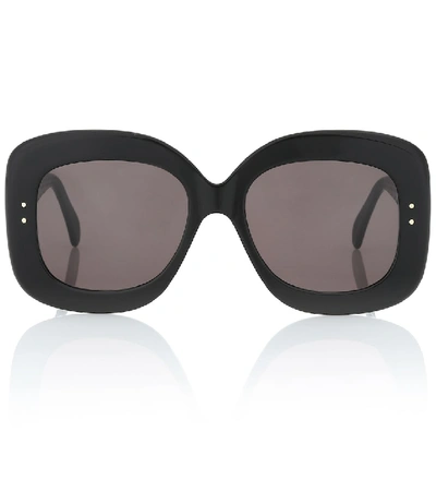 Alaïa Oversized Square Acetate Sunglasses In Black