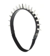 GUCCI STUDDED LEATHER HEADBAND,P00420998