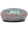 GUCCI GG SEQUINED BERET,P00422179