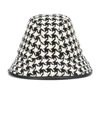 GUCCI HOUNDSTOOTH WOOL-BLEND BUCKET HAT,P00422178