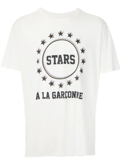 À La Garçonne + Hering Stars T恤 In White