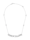 GUCCI 18KT WHITE GOLD BLIND FOR LOVE DIAMOND NECKLACE