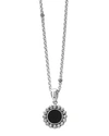 LAGOS MAYA 9MM ROUND INLAY PENDANT NECKLACE,PROD217530060