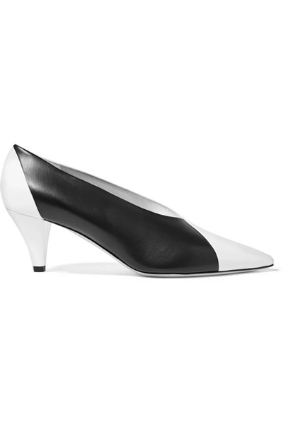 Givenchy Two-tone Leather Pumps In Black