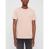 Allsaints Tonic Crewneck Cotton-jersey T-shirt In Coral Pink