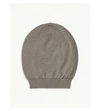 Rick Owens Ribbed Trim Beanie In Grey