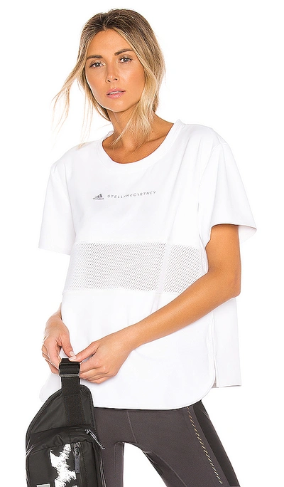 Adidas By Stella Mccartney Logo Print T-shirt In White