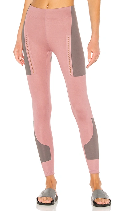 Adidas By Stella Mccartney Fitsense Two-tone Stretch Leggings In Pink