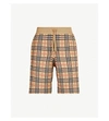 BURBERRY CHECKED WOOL SHORTS