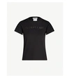 Helmut Lang Baby Logo-embroidered Cotton-jersey T-shirt In Black