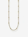 THOMAS SABO ROUND BELCHER 18CT GOLD-PLATED CHAIN NECKLACE,633-10140-KE189041339