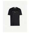 GIVENCHY METALLIC LOGO-PRINT COTTON-JERSEY T-SHIRT