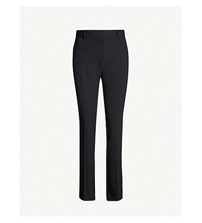 Joseph Zoran Comfort Wool-blend Trousers In Black