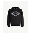 VERSACE ATELIER LOGO-EMBROIDERED COTTON-JERSEY HOODY