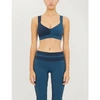 Vaara Elsa Stretch-jersey Sports Bra In Midnight Navy