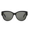 Saint Laurent Unisex Black M3 Oval-frame Sunglasses In Black