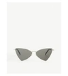 Saint Laurent Angular Cat-eye Sunglasses In Black