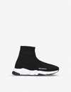 BALENCIAGA Speed knitted high-top trainers 4-7 years,5121-10004-2747700609