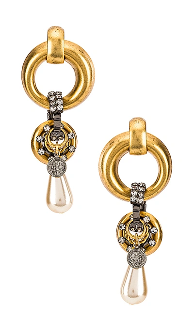 Elizabeth Cole Limone Earrings In Gold